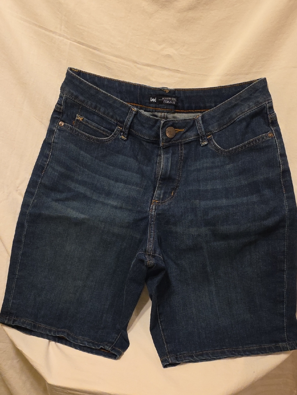 Lee Indigo Denim Bermuda Shorts